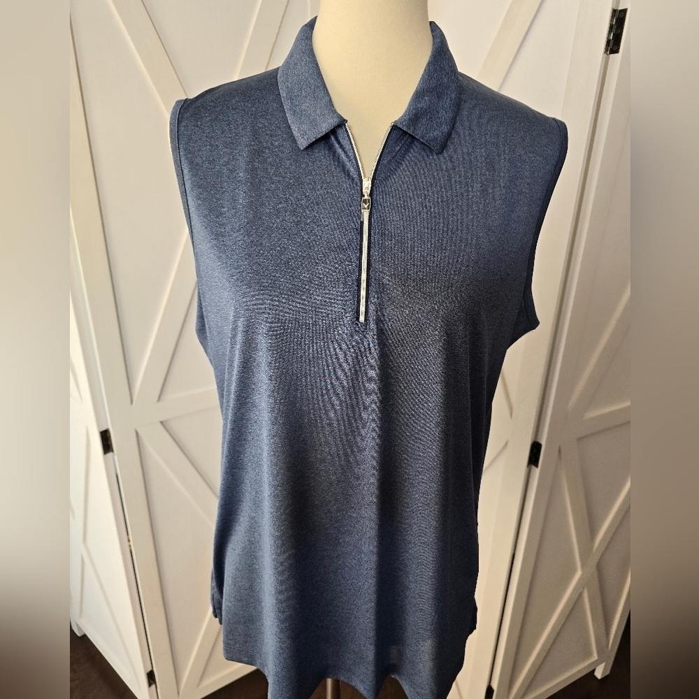 Callaway NWT Women's 1/4 Zip Sleeveless Golf Polo
